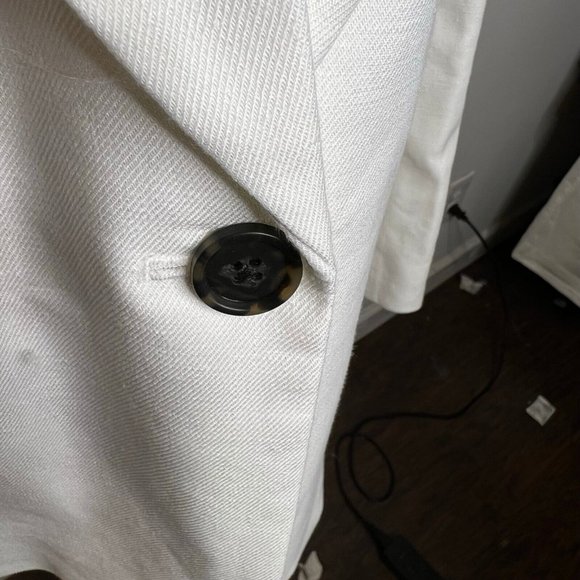 J.Crew $198 Parke Blazer Stretch Linen Blend White Size 4 BF427 - Picture 6 of 10
